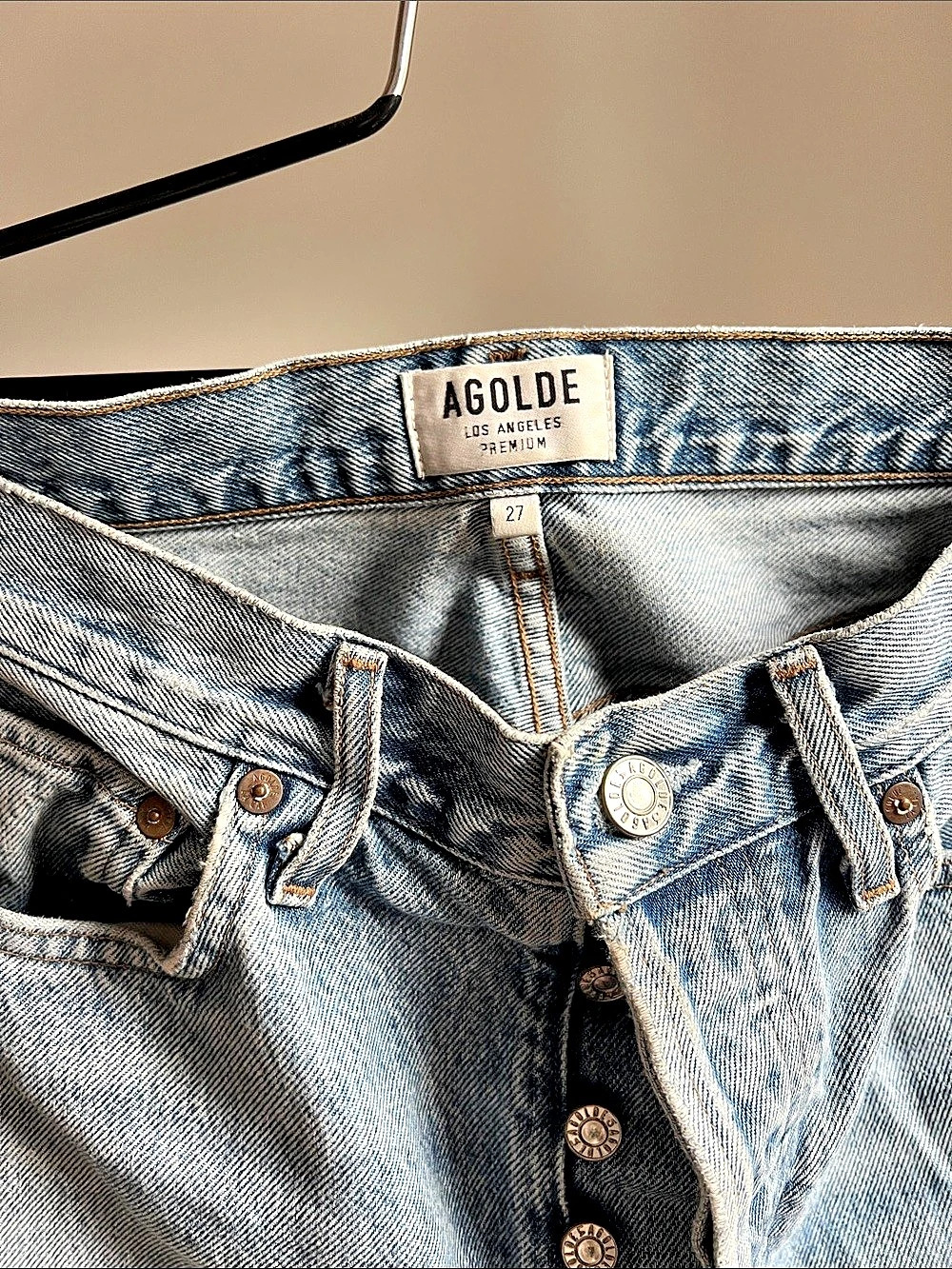 AGOLDE Riley High Rise Straight Crop Jeans - Picture 2 of 5